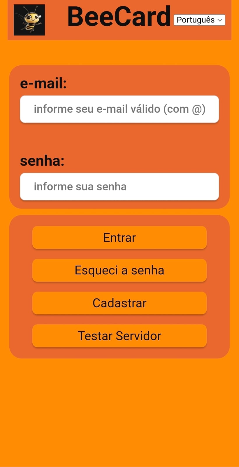 Tela Login